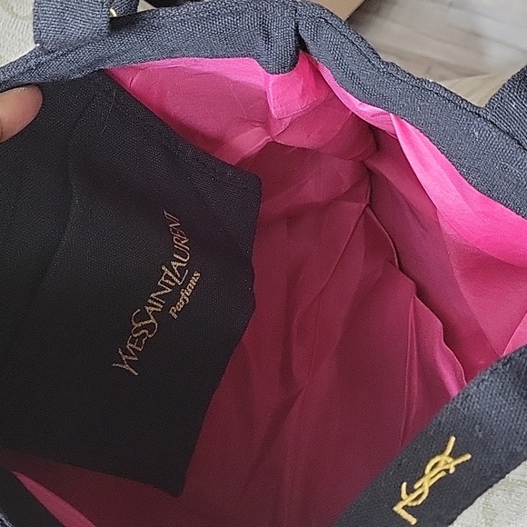 YSL SAINT LAURENT NWOT CANVAS TOTE BAG - Picture 5 of 8